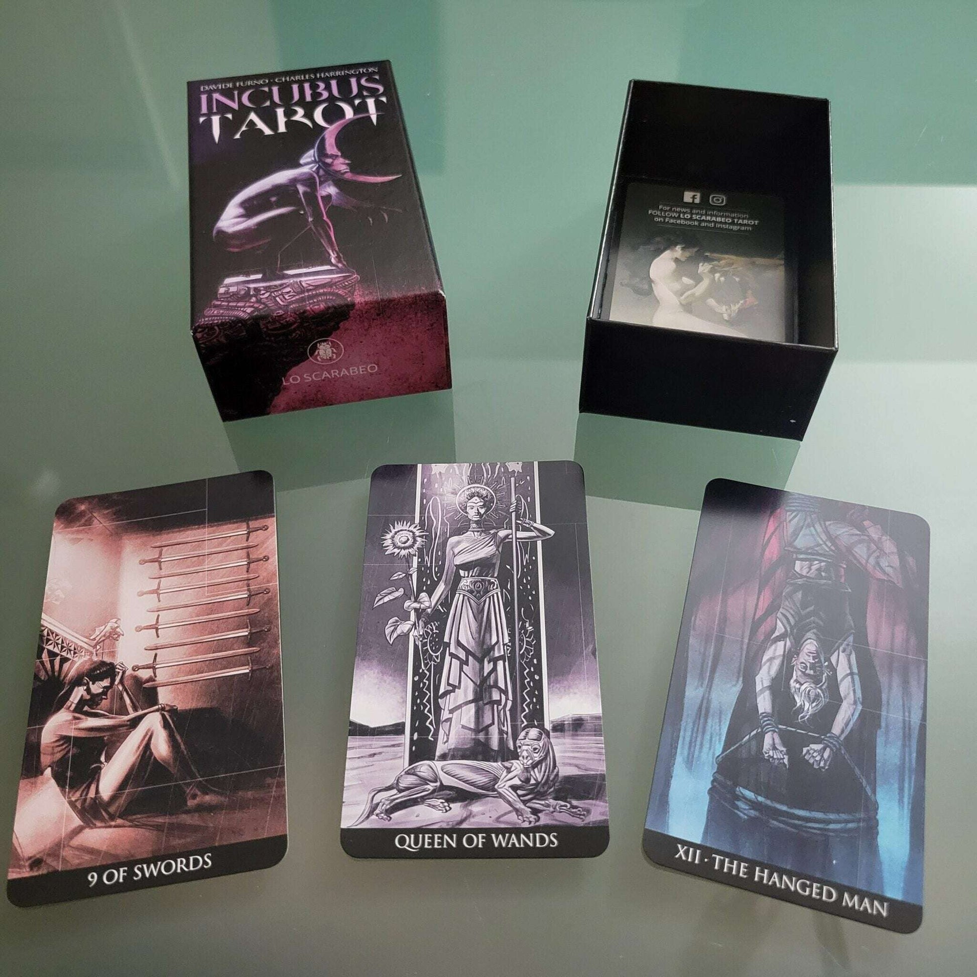 Incubus Tarot Deck – 78 Emotionally Profound Nightmare-Themed Cards with Dark Surreal Art, Compact 12 x 7 cm