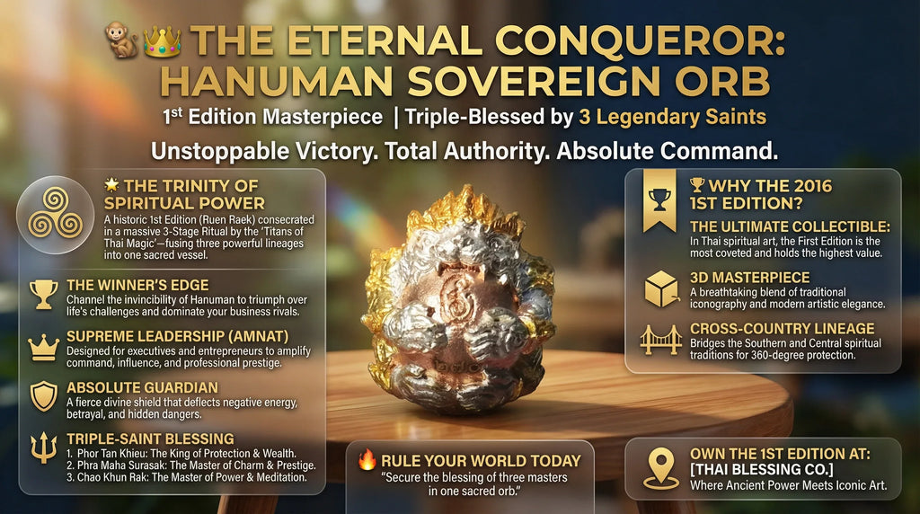 🐒👑 The Eternal Conqueror: Hanuman Sovereign Victory Orb – 1st Edition Masterpiece (Triple-Blessed by 3 Legendary Saints)