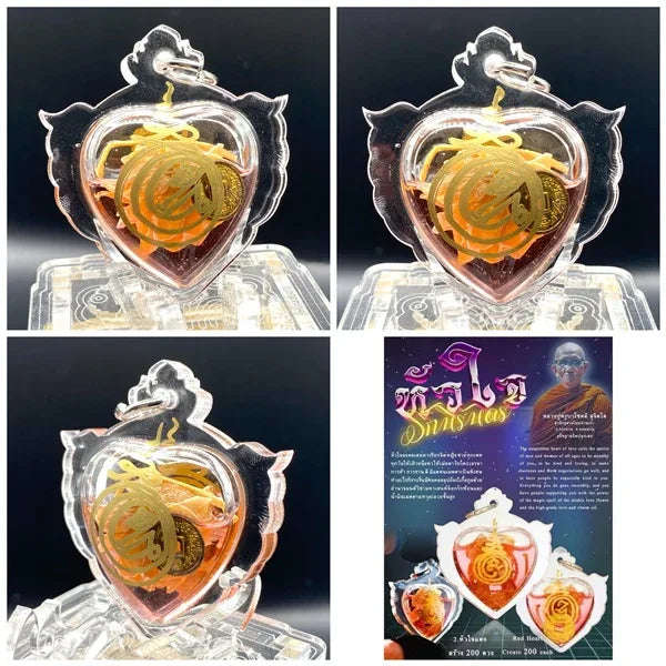 Irresistible Huachai Rak Nirand Amulet by Kruba Chokdee – 2568 Edition from Non Ban Kao Cemetery Monastery for Love, Success & Prosperity with Authentic Kroo Phrai Wax and Maha La Luay Oil