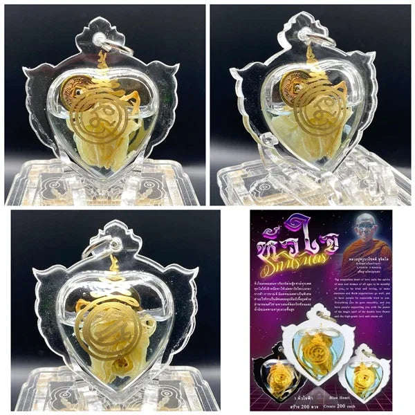 Irresistible Huachai Rak Nirand Amulet by Kruba Chokdee – 2568 Edition from Non Ban Kao Cemetery Monastery for Love, Success & Prosperity with Authentic Kroo Phrai Wax and Maha La Luay Oil