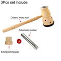 Jade Moxibustion Tool Handle Gourd Moxa Roll Burner – Natural Aspen Wood Warm Body Massage with Chinese Herbal Medicine for Meridian Penetration﻿ 3