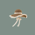 Japanese Handwoven Sun Hat | Adjustable 60cm Fit | Bendable Brim | Natural Fiber Straw Hat in Two Colors khaki