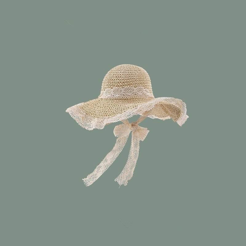 Japanese Handwoven Sun Hat | Adjustable 60cm Fit | Bendable Brim | Natural Fiber Straw Hat in Two Colors white off