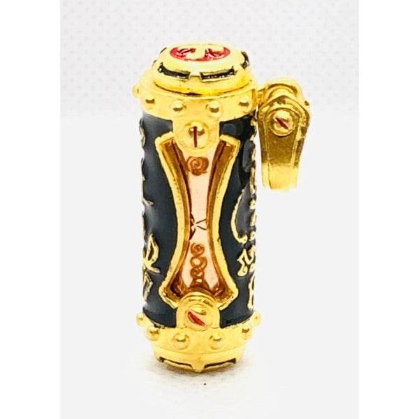 Jindamanee Takrut Thai amulet for wealth in ornate design with gold accents and intricate details