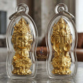 ✨ Jio Guanyin "Roy Larn" Gold-Plated Bronze Amulet : Ultimate Wealth & Infinite Compassion Miniature Goddess (2569 / 2026 Edition) - Phra Ajarn Amnat / Mahaveero Meditation Practice Center