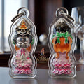 ✨ Jio Guanyin "Roy Larn" Silver-Plated Enamel Bronze Amulet : Ultimate Wealth & Infinite Compassion Miniature Goddess (2569 / 2026 Edition) - Phra Ajarn Amnat / Mahaveero Meditation Practice Center