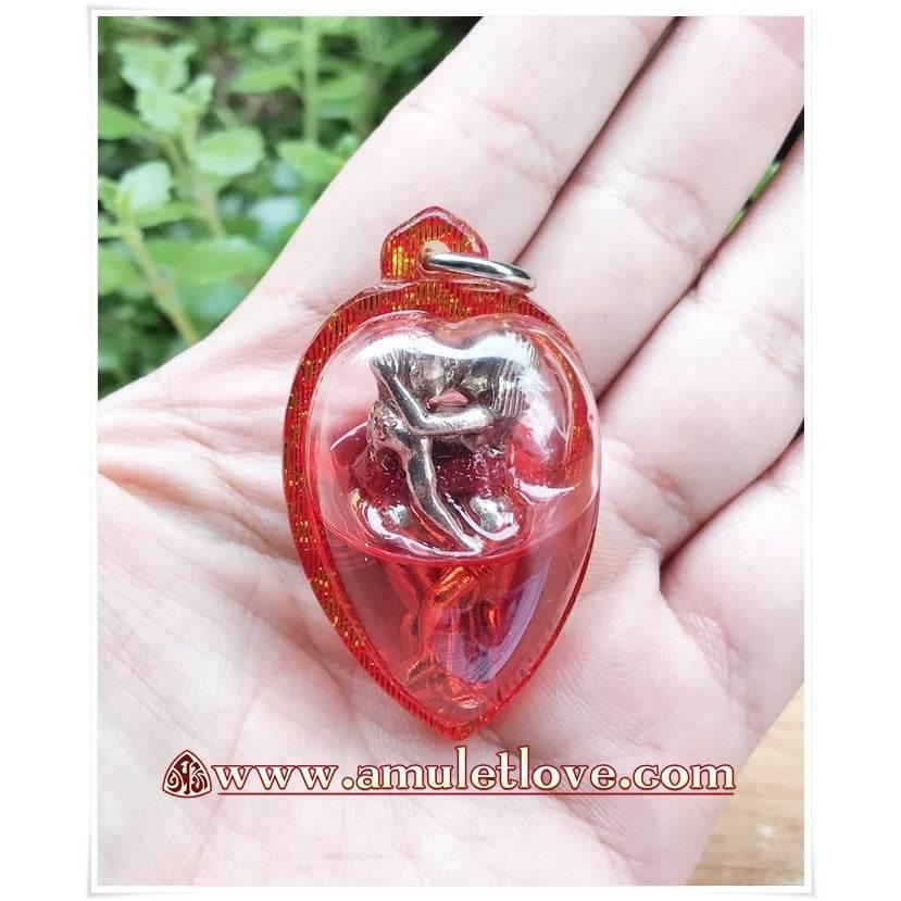 Kam Sut Love Insignia Talisman Twin Talisman for Attraction, Business Success & Metta Blessings by Kru Ba Thammamuni Thitathammo, Mahasarakham