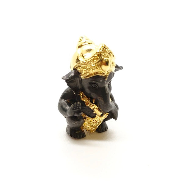 Kanes Noi Million Baht Lucky Charm Million Baht Wealth Edition Black and Gold Elephant Figurine