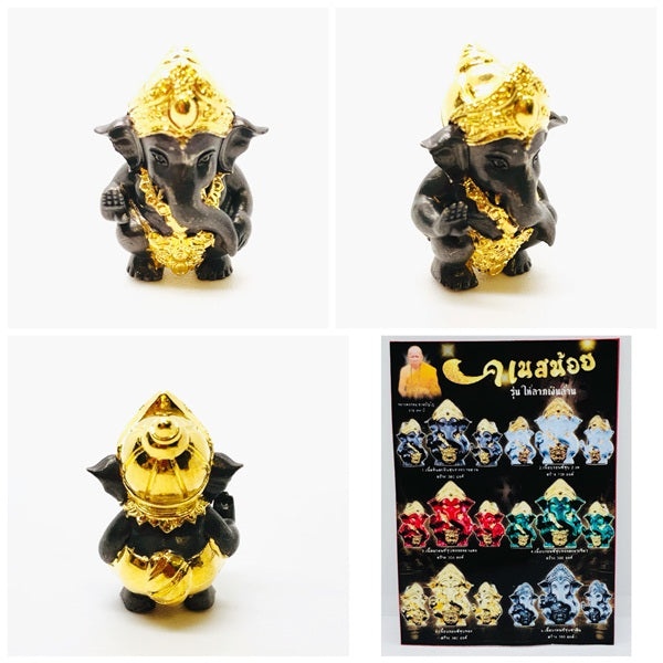Kanes Noi Million Baht Lucky Charm Million Baht Wealth Edition Figurine in Black and Gold Design