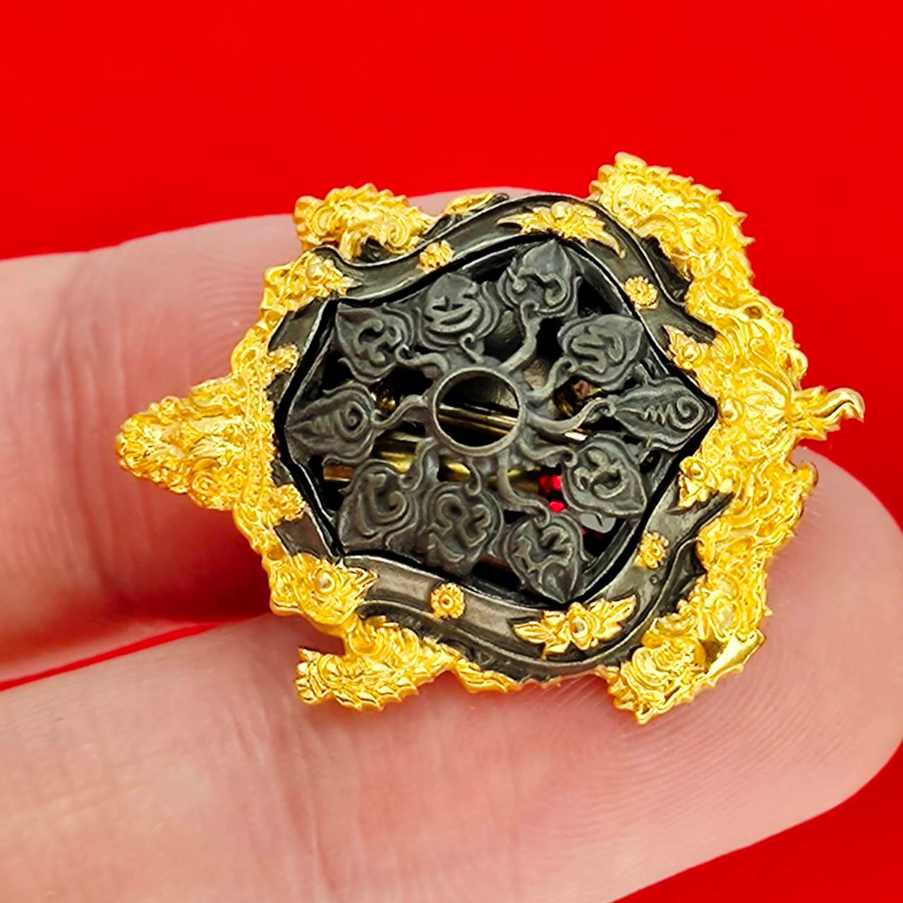 Kassapo Turtle Amulet - King of Wealth Gold Luck Charm for Prosperity and Abundance
