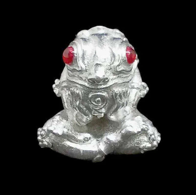 Khun Paen Khin Duean Jiw Charm - Authentic Silver Sacred Wealth & Protection Blessed by Luang Pu Kruba Vimala, Phra That Doi Jom Wa, Chiang Mai Default Title
