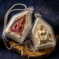 Khun Paen Phrai Sane Thai Amulet Protection talisman good luck charm spiritual jewelry Sacred Charm Metta Maha Saneh Mae Per Dok Thong Sacred Spell Takrut Thai Blessing Co By RURUECHA