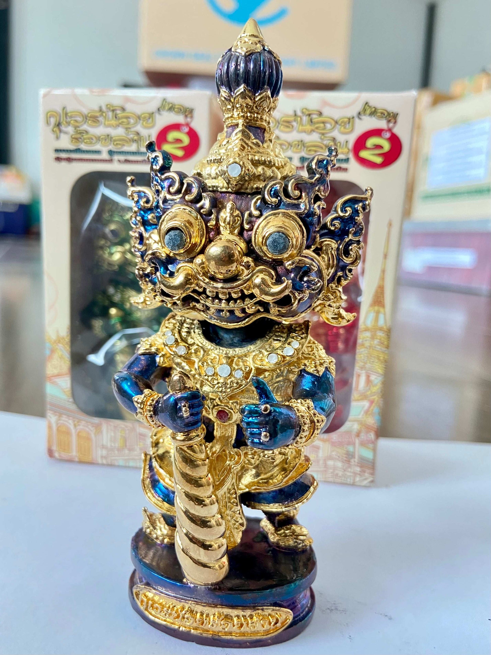 Khwen Khuveren Statue for Prosperity - 5 Inch Abundance and Wealth Figurine 1.1 Body power