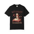 Kitty Biscuits T-Shirt | Valentine Bakery Cat All You Knead Is Love Graphic Tee Black
