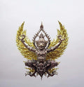 🦅 Garuda Phra Sit Sethii Amulet – White Bronze with Golden Divine Wings | Wat Mai Theppasit, Phetchabun Province Default Title