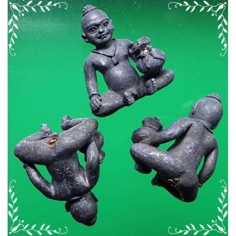 Kuman Chao Sua Noi Amulet - Rich Guardian Talisman for Wealth and Protection Portable lead size