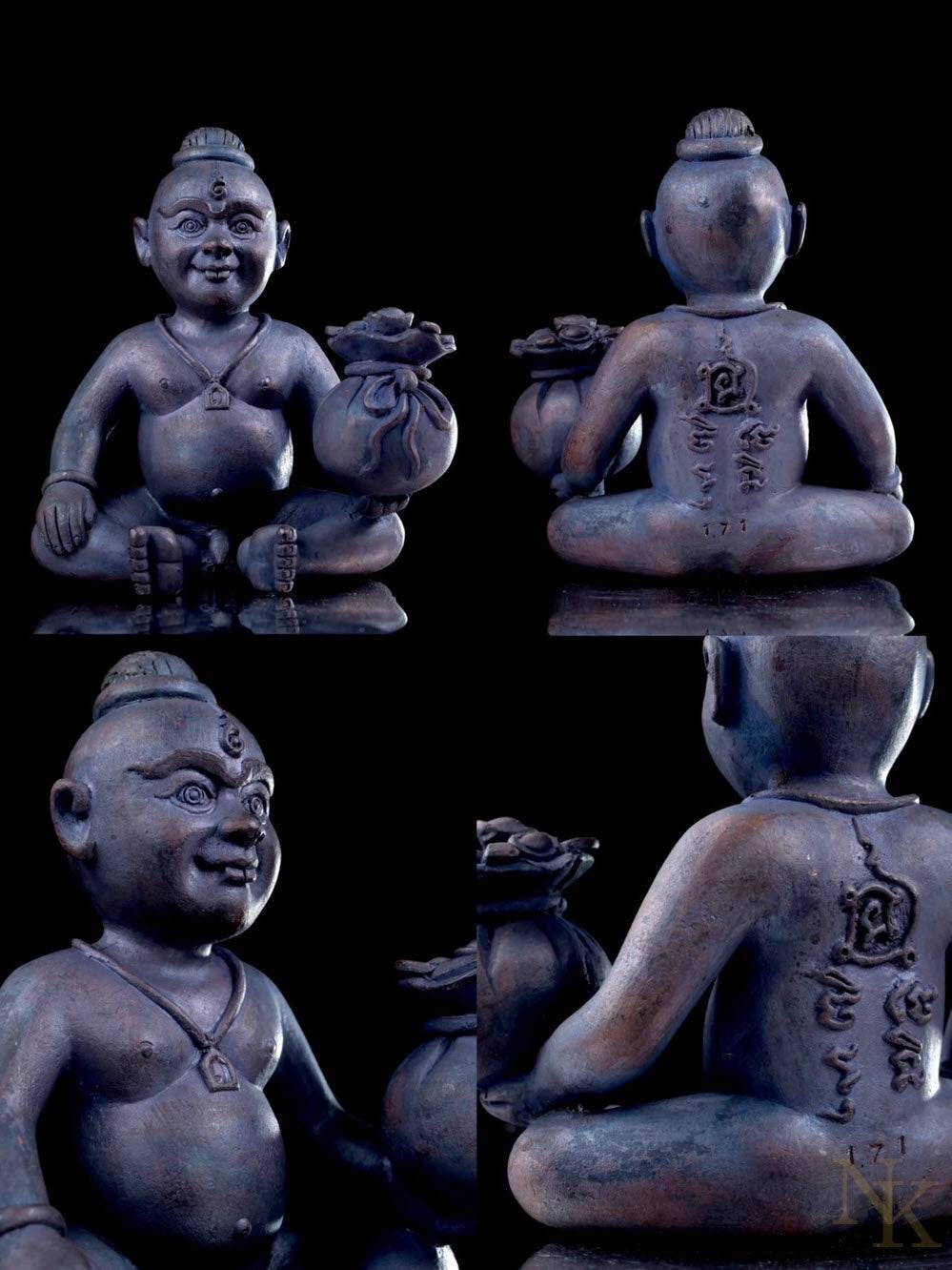Kuman Chao Sua Noi rich guardian talisman statue with intricate detailing and charm for prosperity