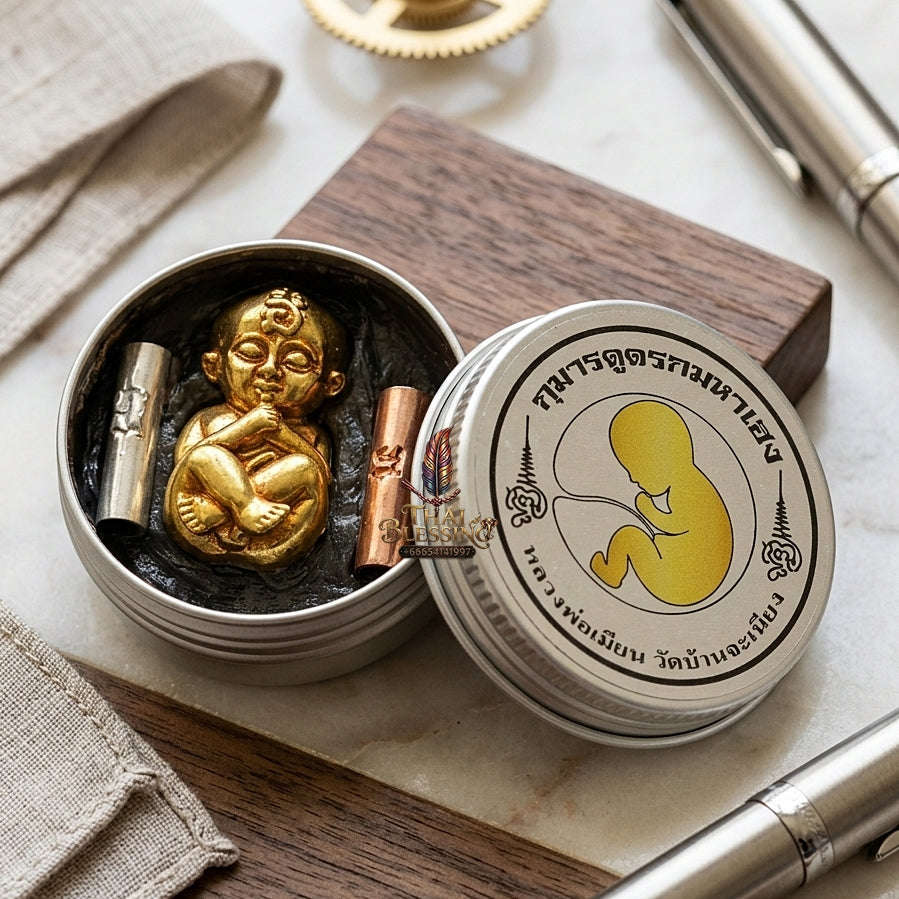✨ Kuman Dud Rok Maha Heng (Umbilical-Sucking Kuman Thong - Maha Saneh Phan Lan Edition, 2566 / 2023) - Luang Por Mian / Wat Ban Chaniang