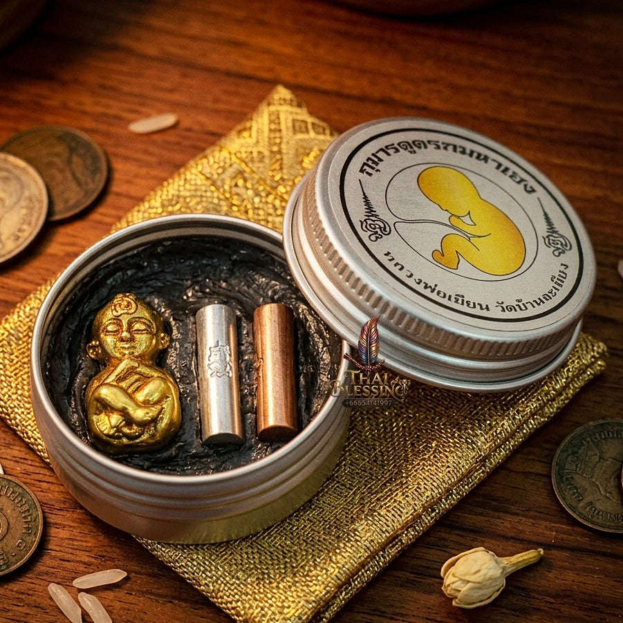 ✨ Kuman Dud Rok Maha Heng (Umbilical-Sucking Kuman Thong - Maha Saneh Phan Lan Edition, 2566 / 2023) - Luang Por Mian / Wat Ban Chaniang