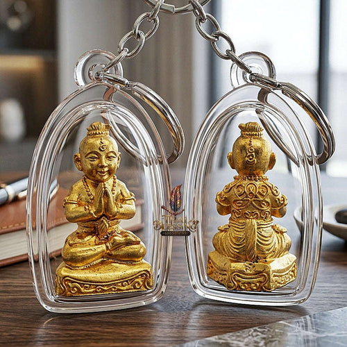 ✨ Kuman Phrai Sitthi Chok Nuea Samrit Chup Thong Gold-Plated Wealth-Drawing Phrai Child Spirit - Supreme Financial Prosperity, Commerce, & Infinite Sustenance Thai Blessing Co By RURUECHA