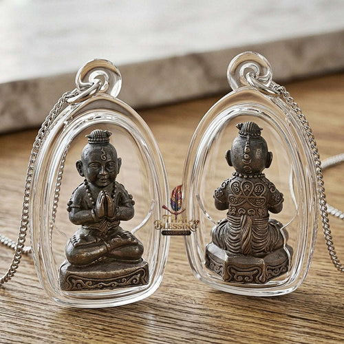✨ Kuman Phrai Sitthi Chok Nuea Samrit Rom Dam Wealth-Drawing Phrai Child Spirit - Supreme Financial Prosperity, Commerce, & Infinite Sustenance Thai Blessing Co By RURUECHA