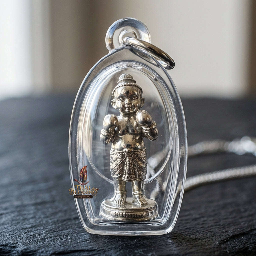 ✨ Kuman Setthi Faet Siam Chok Muai Nuea Thong Khao (Master-Grade Siamese Twin Millionaire Boxer Kuman Thong - White Bronze Wealth, Speculative Luck, & Business Triumph Thai Blessing Co By RURUECHA