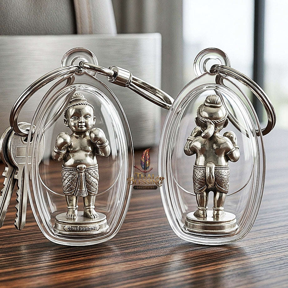 ✨ Kuman Setthi Faet Siam Chok Muai Nuea Thong Khao (Master-Grade Siamese Twin Millionaire Boxer Kuman Thong - White Bronze Wealth, Speculative Luck, & Business Triumph Thai Blessing Co By RURUECHA