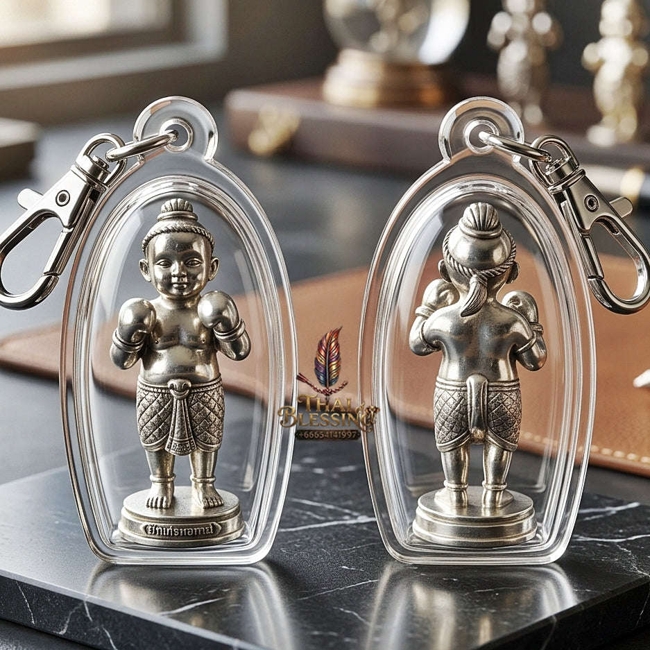 ✨ Kuman Setthi Faet Siam Chok Muai Nuea Thong Khao (Master-Grade Siamese Twin Millionaire Boxer Kuman Thong - White Bronze Wealth, Speculative Luck, & Business Triumph Thai Blessing Co By RURUECHA