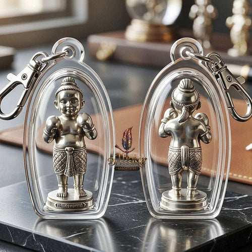 ✨ Kuman Setthi Faet Siam Chok Muai Nuea Thong Khao (Master-Grade Siamese Twin Millionaire Boxer Kuman Thong - White Bronze Wealth, Speculative Luck, & Business Triumph Thai Blessing Co By RURUECHA