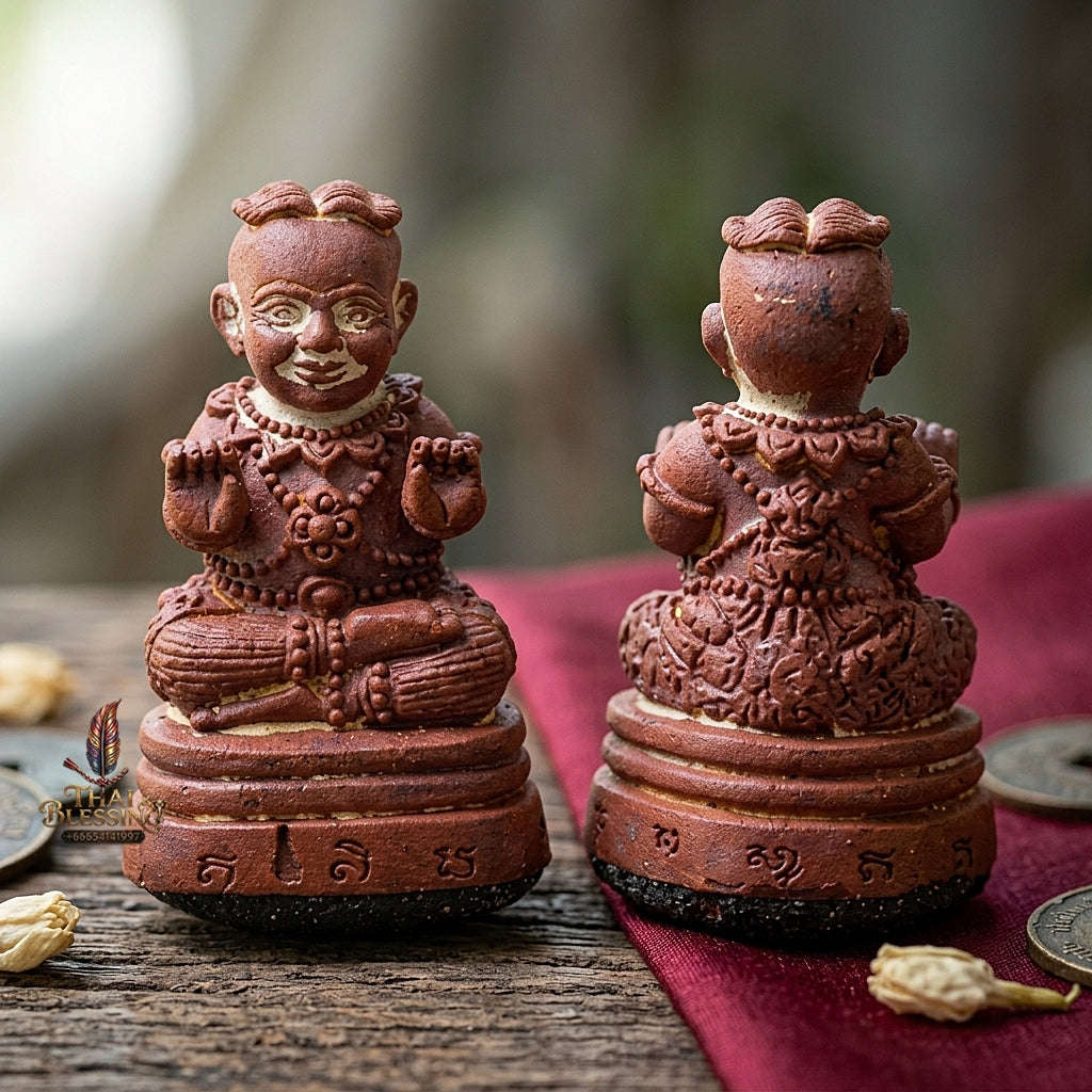✨ Kuman Thong Nuea Chanuan Special-Filled Kuman Thong Effigy with Silver Takrut - Supreme Wealth, Child Spirit Companion, & Business Luck