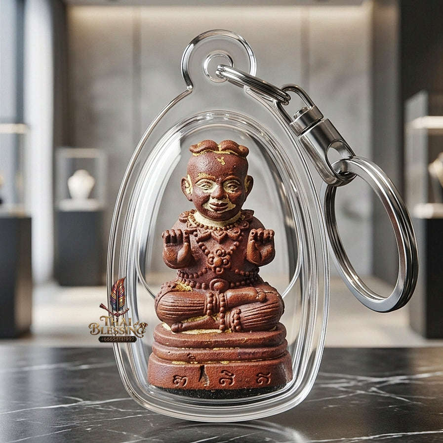 ✨ Kuman Thong Nuea Chanuan Special-Filled Kuman Thong Effigy with Silver Takrut - Supreme Wealth, Child Spirit Companion, & Business Luck
