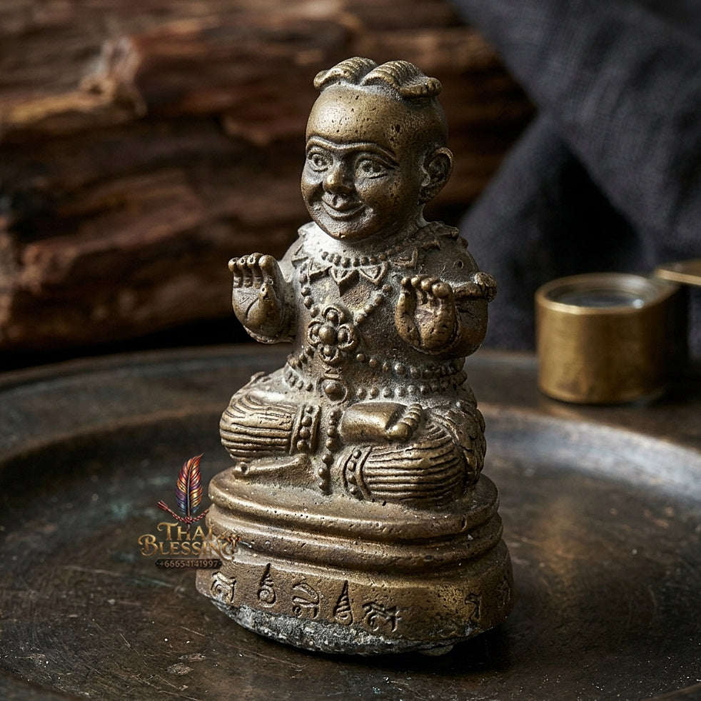 ✨ Kuman Thong Nuea Chanuan Ud Phiset 2Takrut Special-Filled Kuman Thong Effigy - Supreme Wealth, Child Spirit Companion, & Business Luck