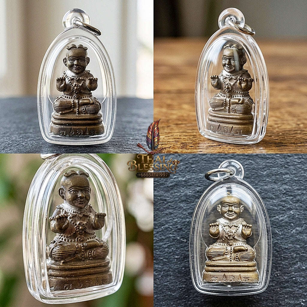 ✨ Kuman Thong Nuea Chanuan Ud Phiset 2Takrut Special-Filled Kuman Thong Effigy - Supreme Wealth, Child Spirit Companion, & Business Luck