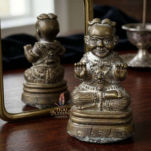✨ Kuman Thong Nuea Chanuan Ud Phiset 2Takrut Special-Filled Kuman Thong Effigy - Supreme Wealth, Child Spirit Companion, & Business Luck