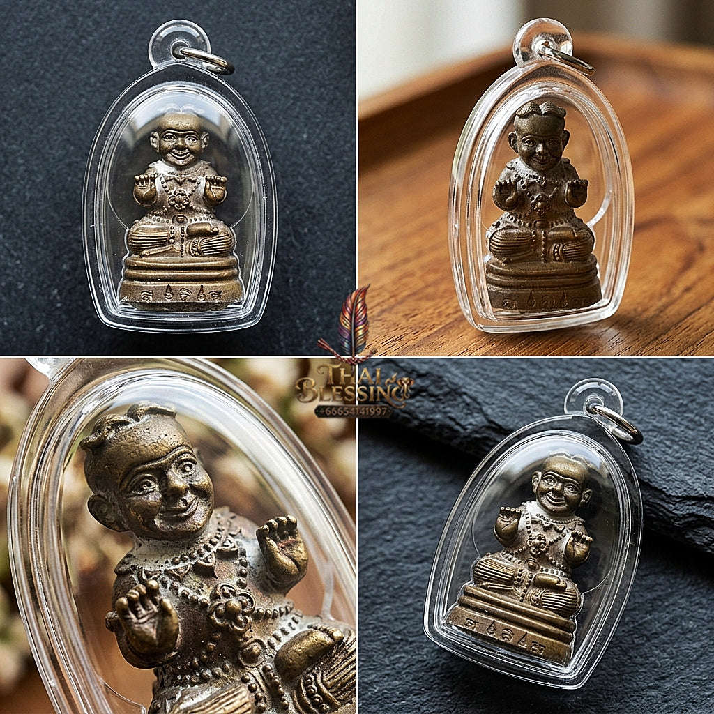 ✨ Kuman Thong Nuea Chanuan Ud Phiset 2Takrut Special-Filled Kuman Thong Effigy - Supreme Wealth, Child Spirit Companion, & Business Luck