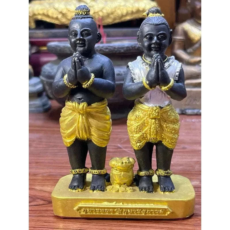 ✨ Kuman Thong with Twin Kumaree Suphawadee Amulet – Supreme Prosperity & Prosperous Partnership by Luang Pho Saithong, Wat Sawang Arom, Khon Kaen