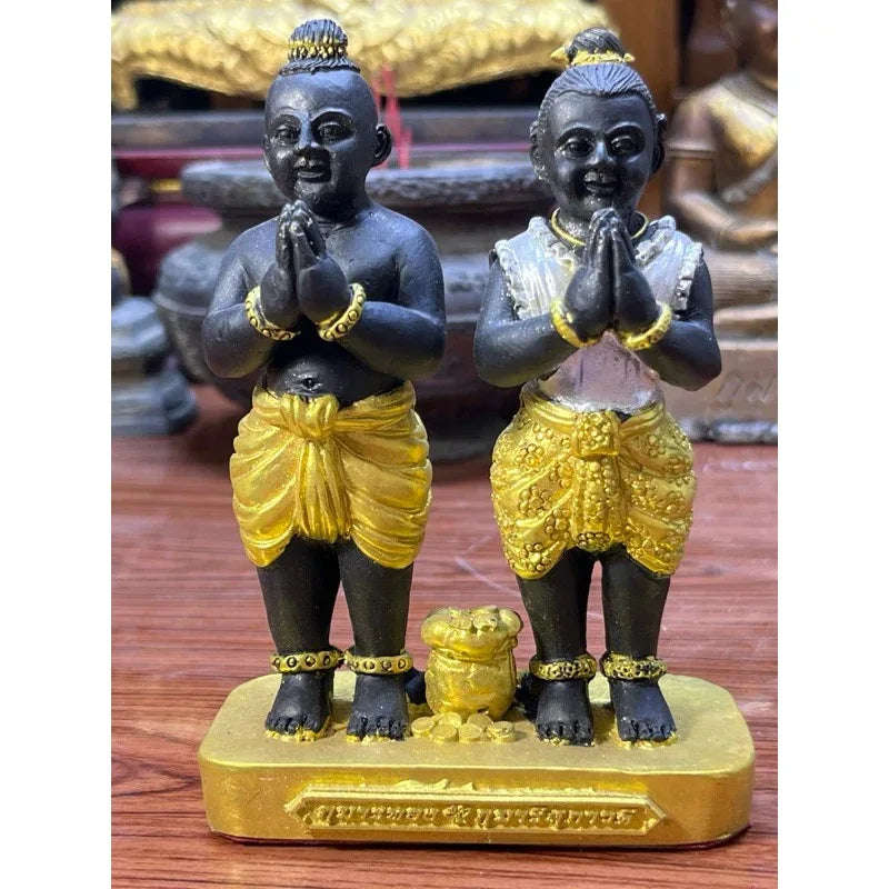 ✨ Kuman Thong with Twin Kumaree Suphawadee Amulet – Supreme Prosperity & Prosperous Partnership by Luang Pho Saithong, Wat Sawang Arom, Khon Kaen