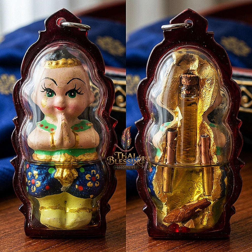 ✨ Kumari Manee Kaeo (Master-Grade Gem-Jewel Female Child Spirit Effigy - Supreme Commerce, Luck, & Household Prosperity Thai Blessing Co By RURUECHA