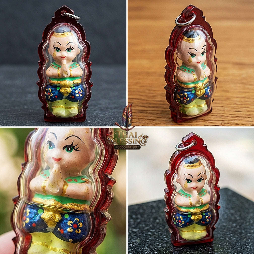 ✨ Kumari Manee Kaeo (Master-Grade Gem-Jewel Female Child Spirit Effigy - Supreme Commerce, Luck, & Household Prosperity Thai Blessing Co By RURUECHA