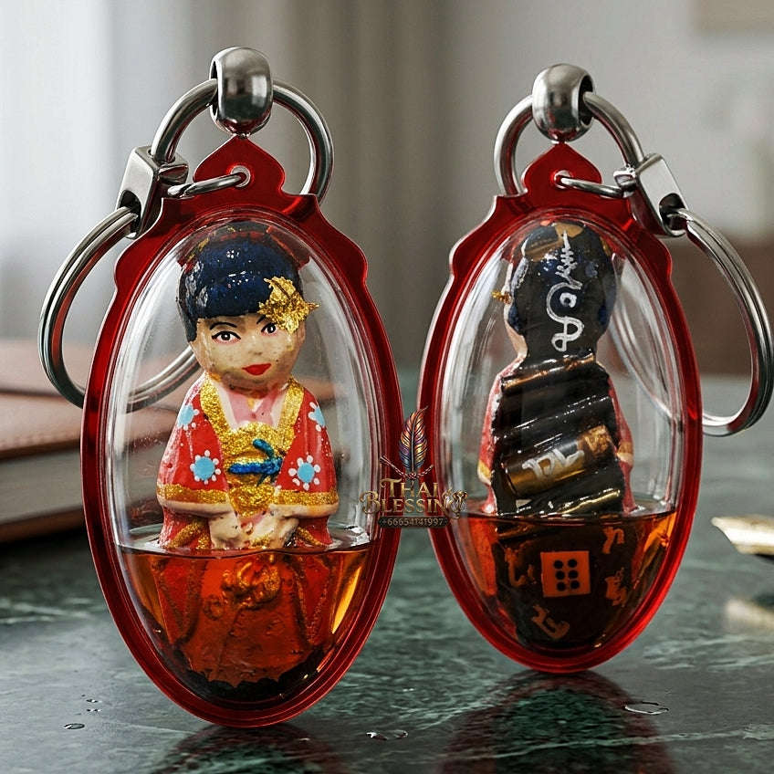 ✨ Kumari Mee Sap Nuea Phong Athan Master-Grade Wealth-Endowed Female Child Spirit Occult Powder Effigy Thai Blessing Co By RURUECHA