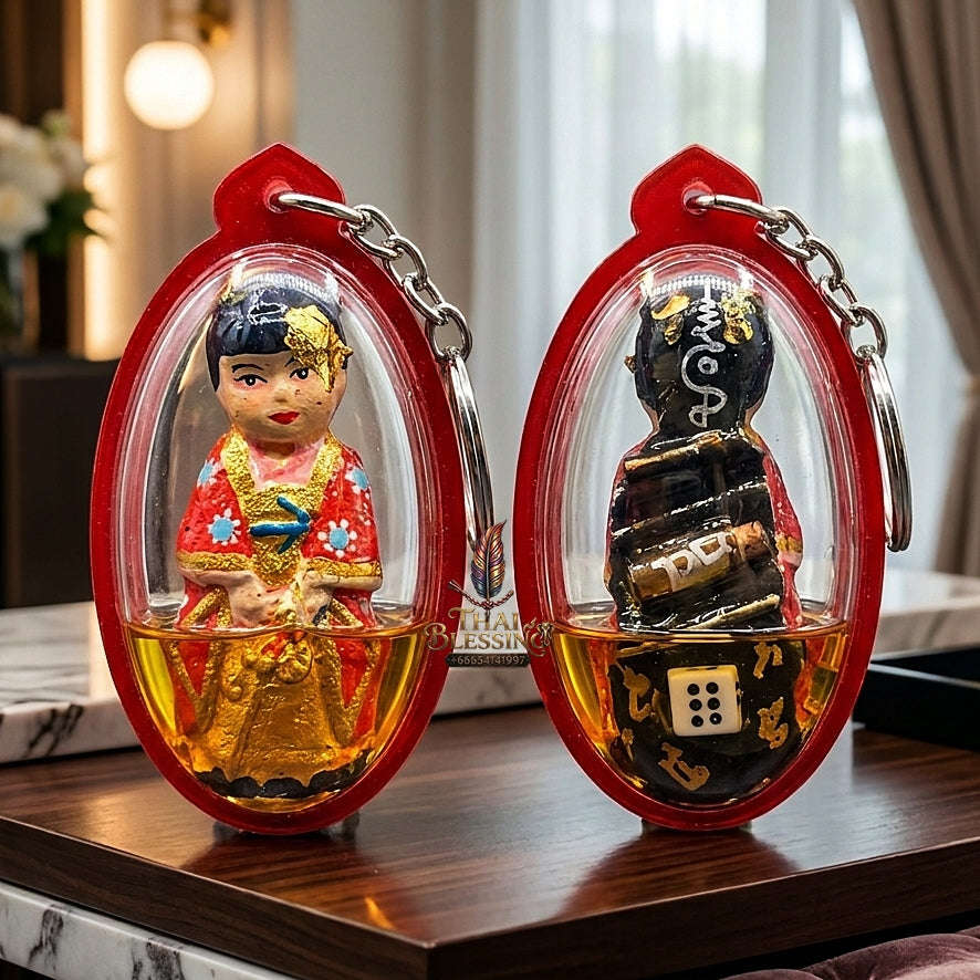 ✨ Kumari Mee Sap Nuea Phong Athan Master-Grade Wealth-Endowed Female Child Spirit Occult Powder Effigy Thai Blessing Co By RURUECHA