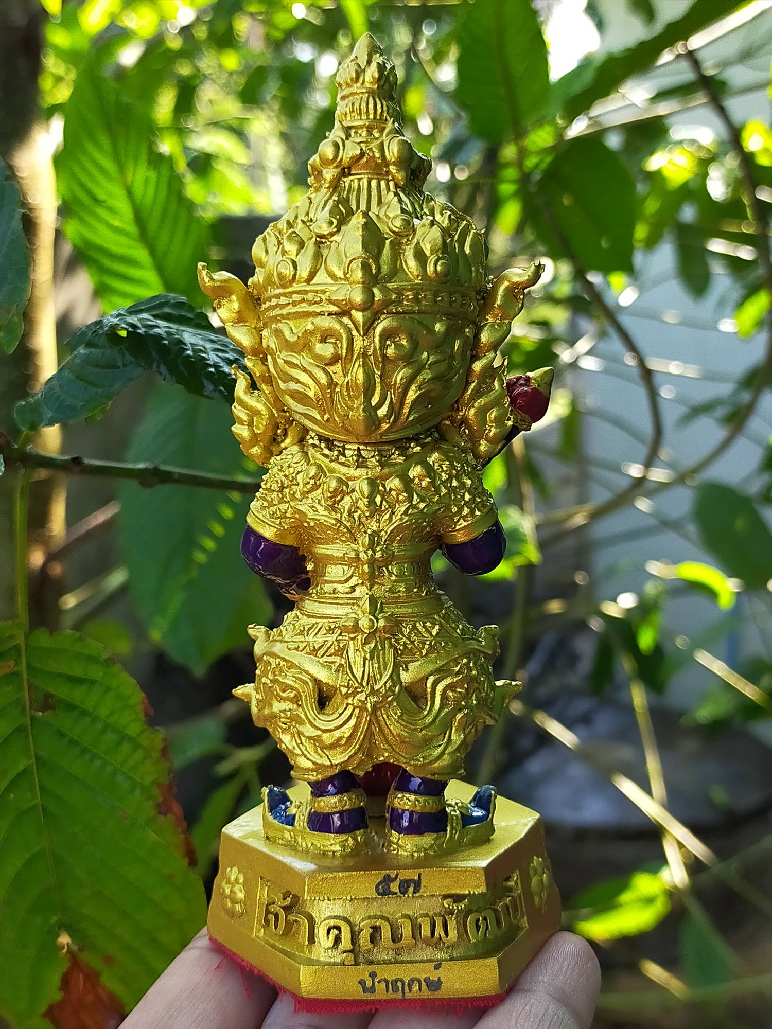 Kuwen Noi Amulet Statue 6-Inch for Wealth, Prosperity, Abundance, and Success