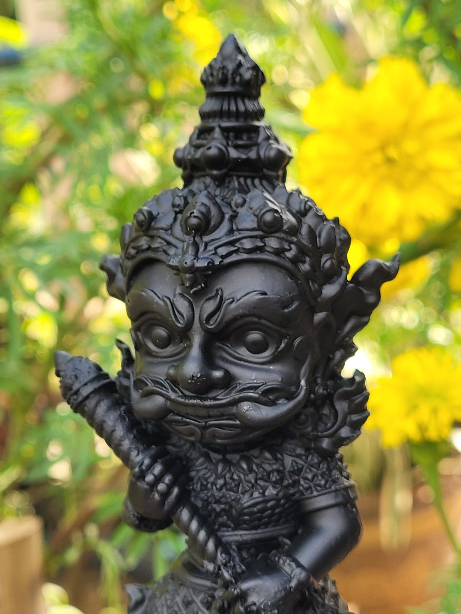 Kuwen Noi Amulet Statue 6-Inch for Wealth, Prosperity, Abundance, and Success