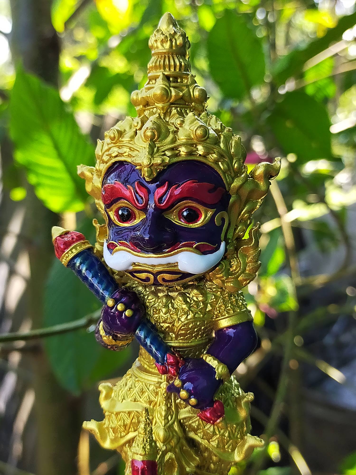 Kuwen Noi Amulet Statue 6-Inch for Wealth, Prosperity, Abundance, and Success