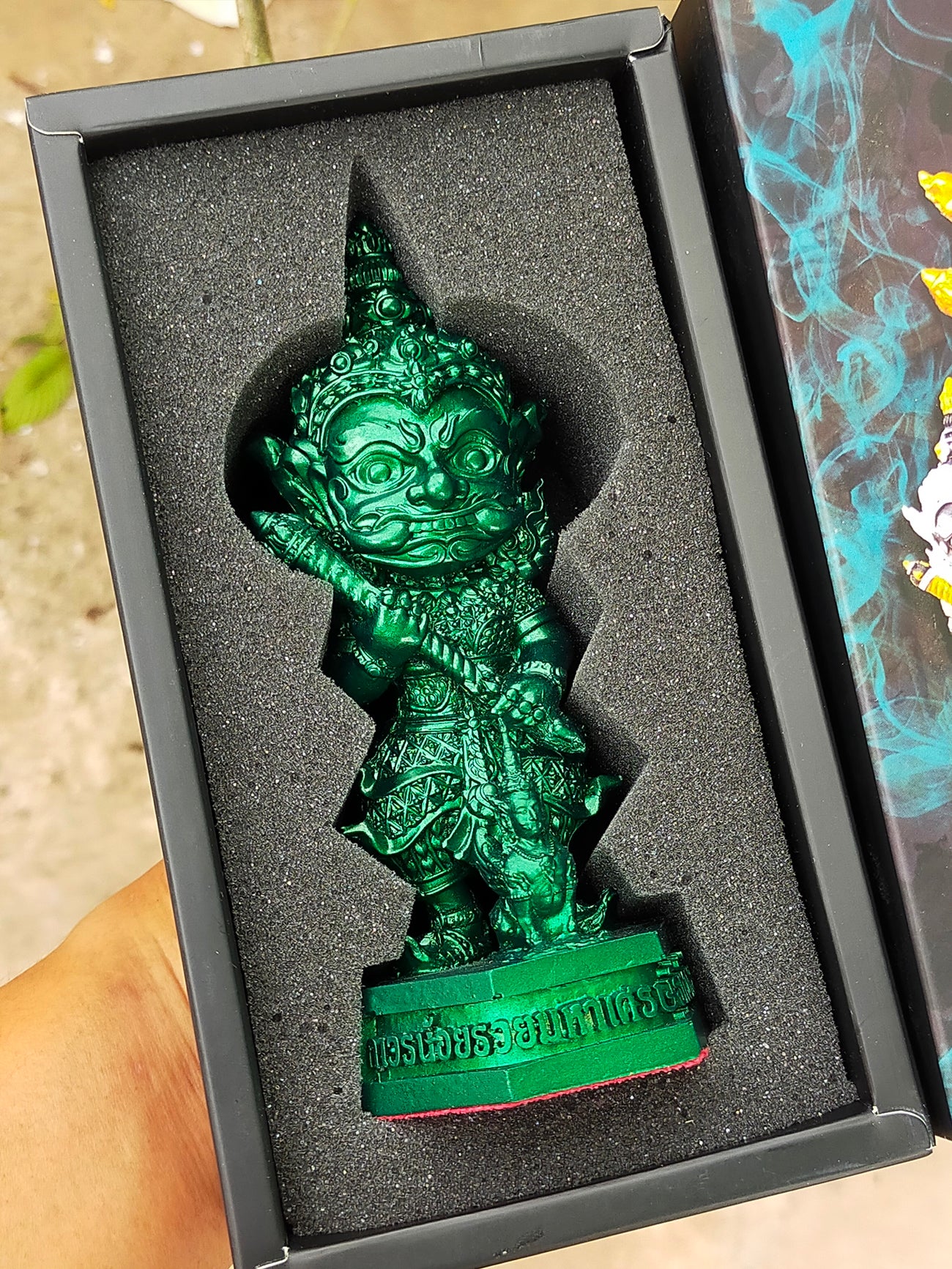 Kuwen Noi Amulet Statue 6-Inch for Wealth, Prosperity, Abundance, and Success