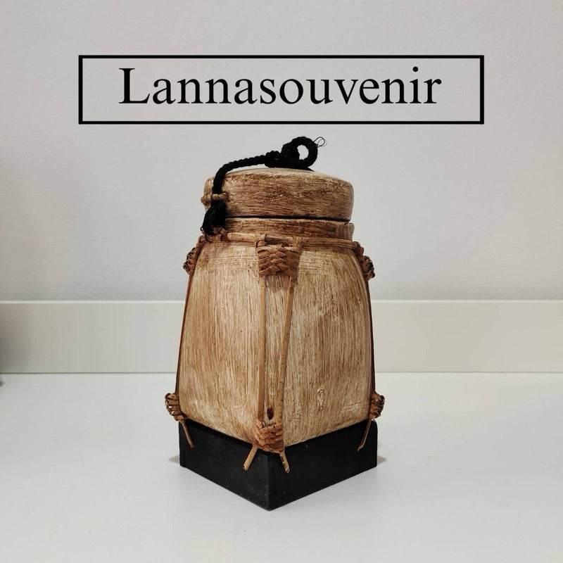 Lanna Bamboo Blessing Box - Authentic Thai Souvenir Gift L7