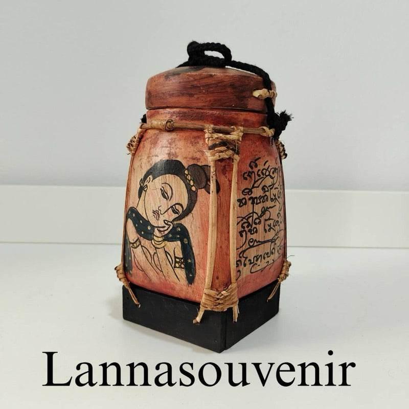Lanna Bamboo Blessing Box - Authentic Thai Souvenir Gift