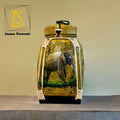 Lanna Bamboo Storage Box with Elephant Design in Elegant Bamboo Craftsmanship E1
