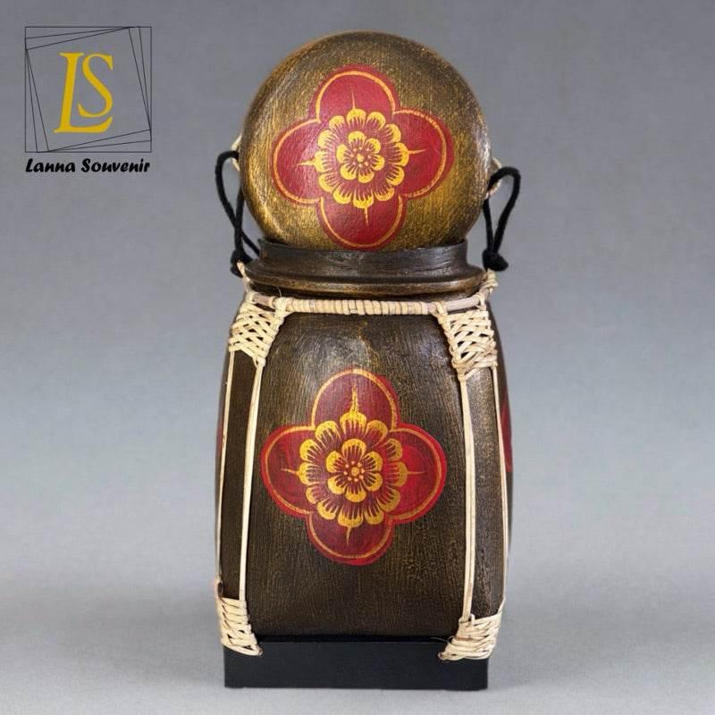 Lanna Floral Storage Jar for Elegant and Functional Kitchen Decor D32