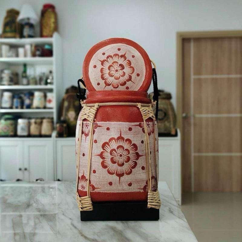 Lanna Floral Storage Jar for Elegant and Functional Kitchen Decor D10